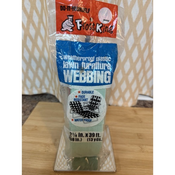 Frost King Other - Mint Green Vtg Frost King Lawn Furniture Webbings Unopened 2 1/4" x‎ 39' PW39SE
